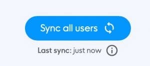 Bildschirmfoto der Schaltfläche "Benutzer synchronisieren