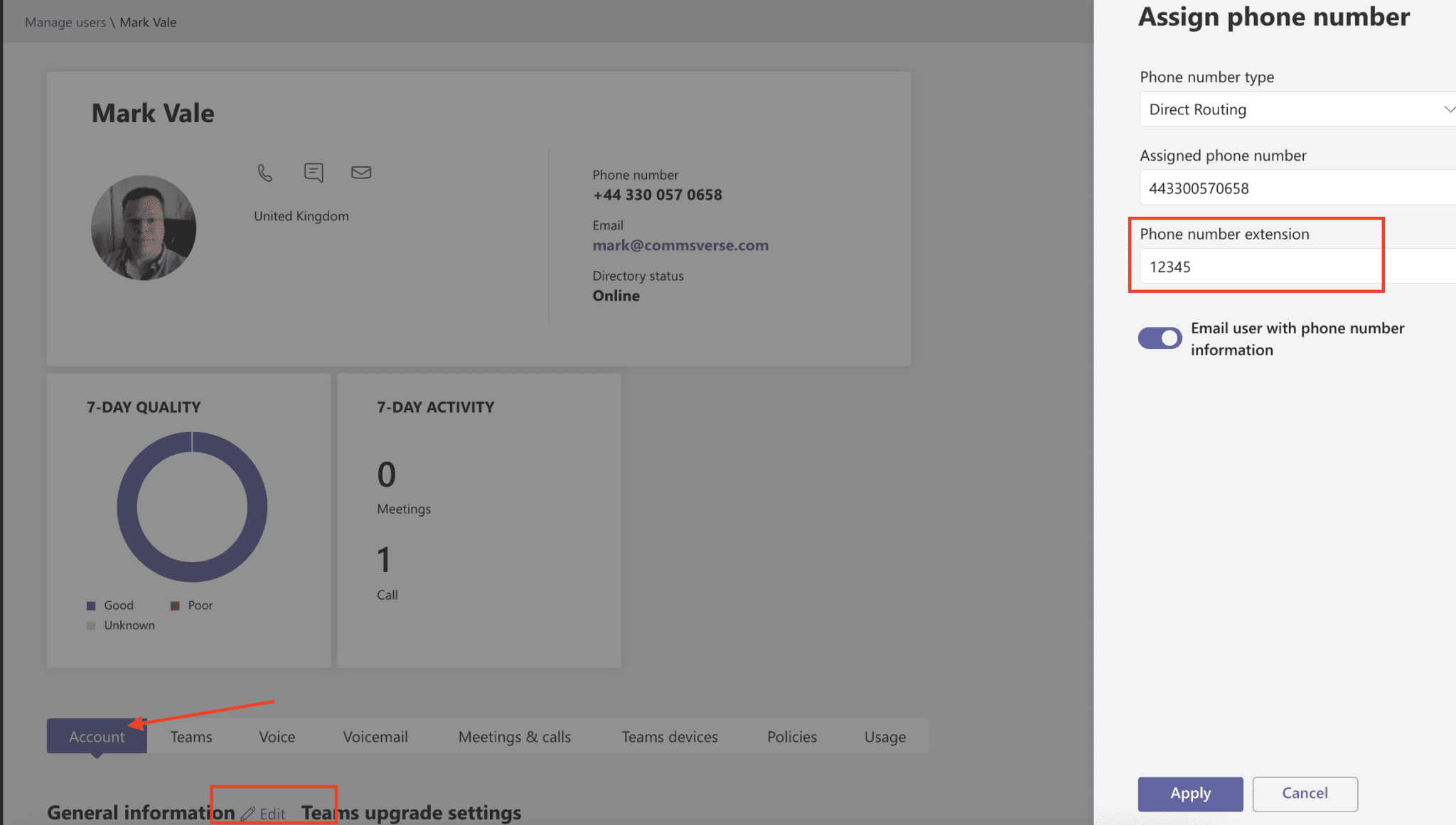 Microsoft Teams Dial By Extension