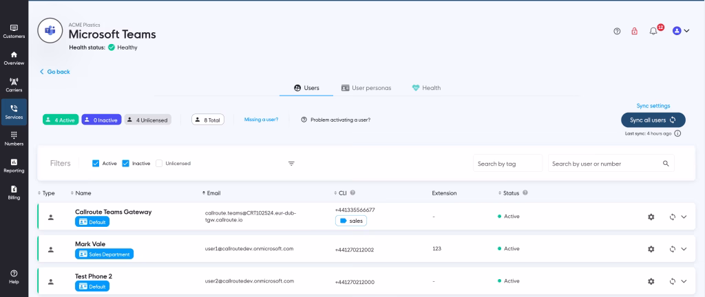 Teams policy assignment