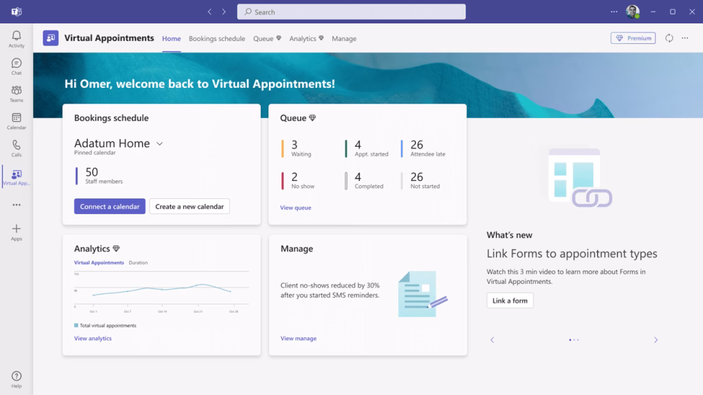 Virtual appointments analytics Microsoft Teams Virtual appointments analytics Microsoft Teams