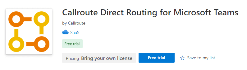 Callroute Direct Routing for Microsoft Teams