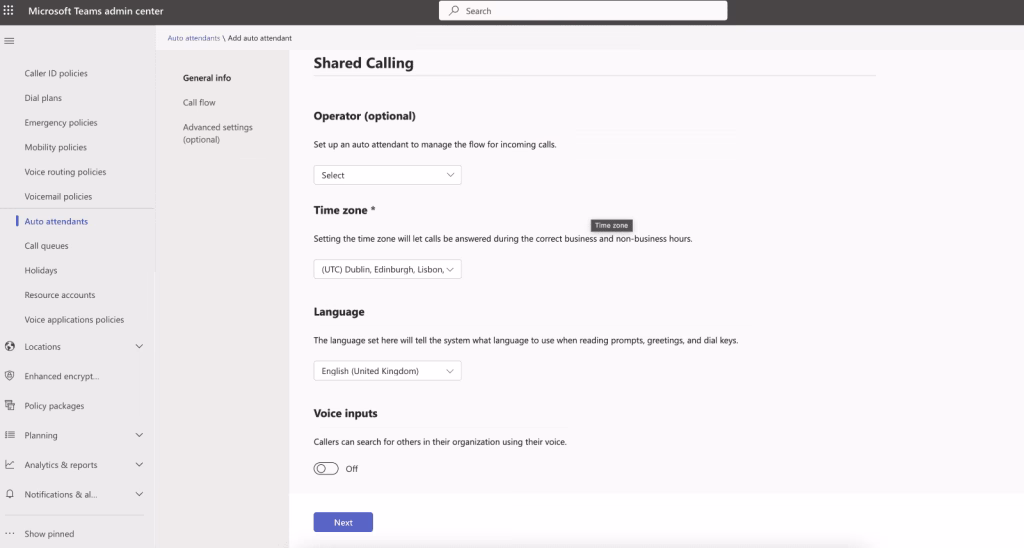 Creating a Microsoft Teams shared calling auto attendant Creating a Microsoft Teams shared calling auto attendant