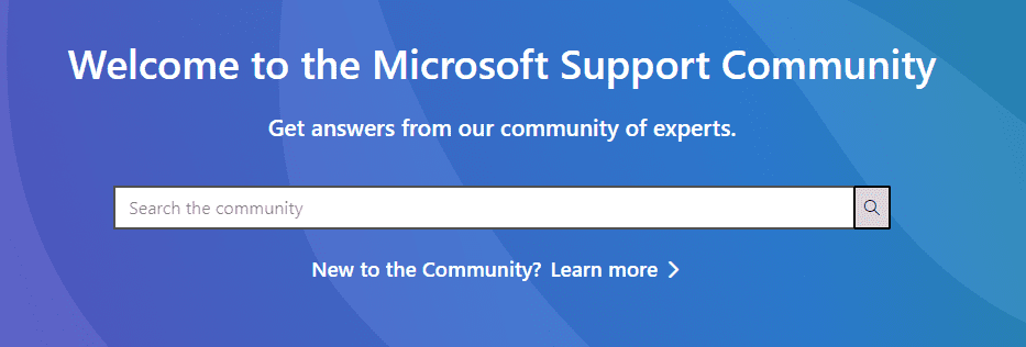 Leaning on the support community is a Microsoft Team best practice across the board