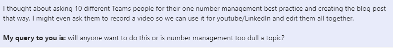 Microsoft Teams number management best practices