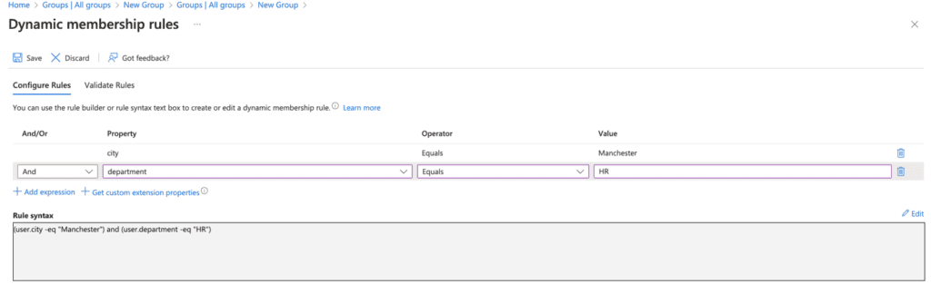 Adding new dynamic membership rules Adding new dynamic membership rules