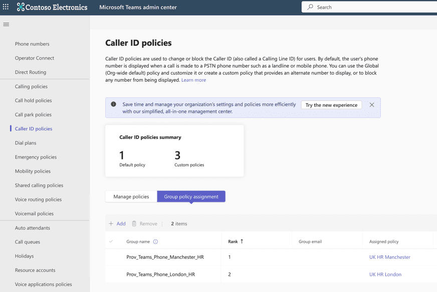 Caller ID policies in the Teams Admin Center Caller ID policies in the Teams Admin Center