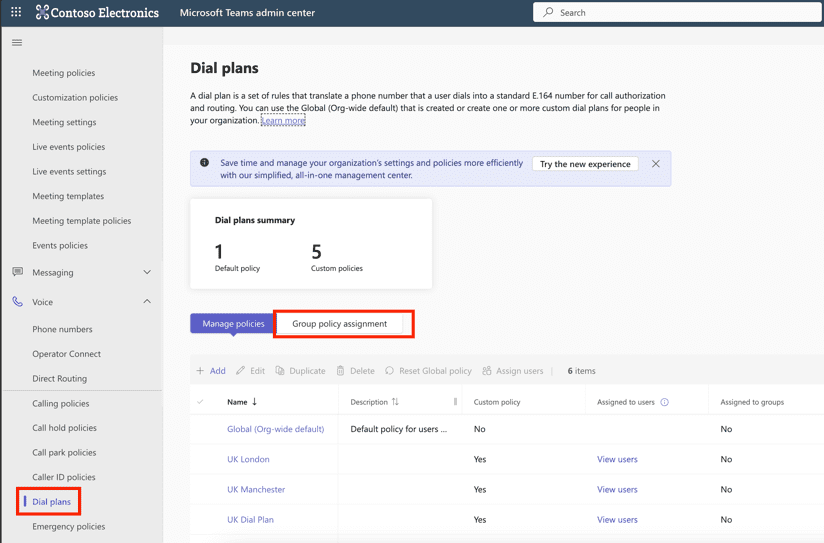 Add group policy assignment in the Teams Admin Center Add group policy assignment in the Teams Admin Center