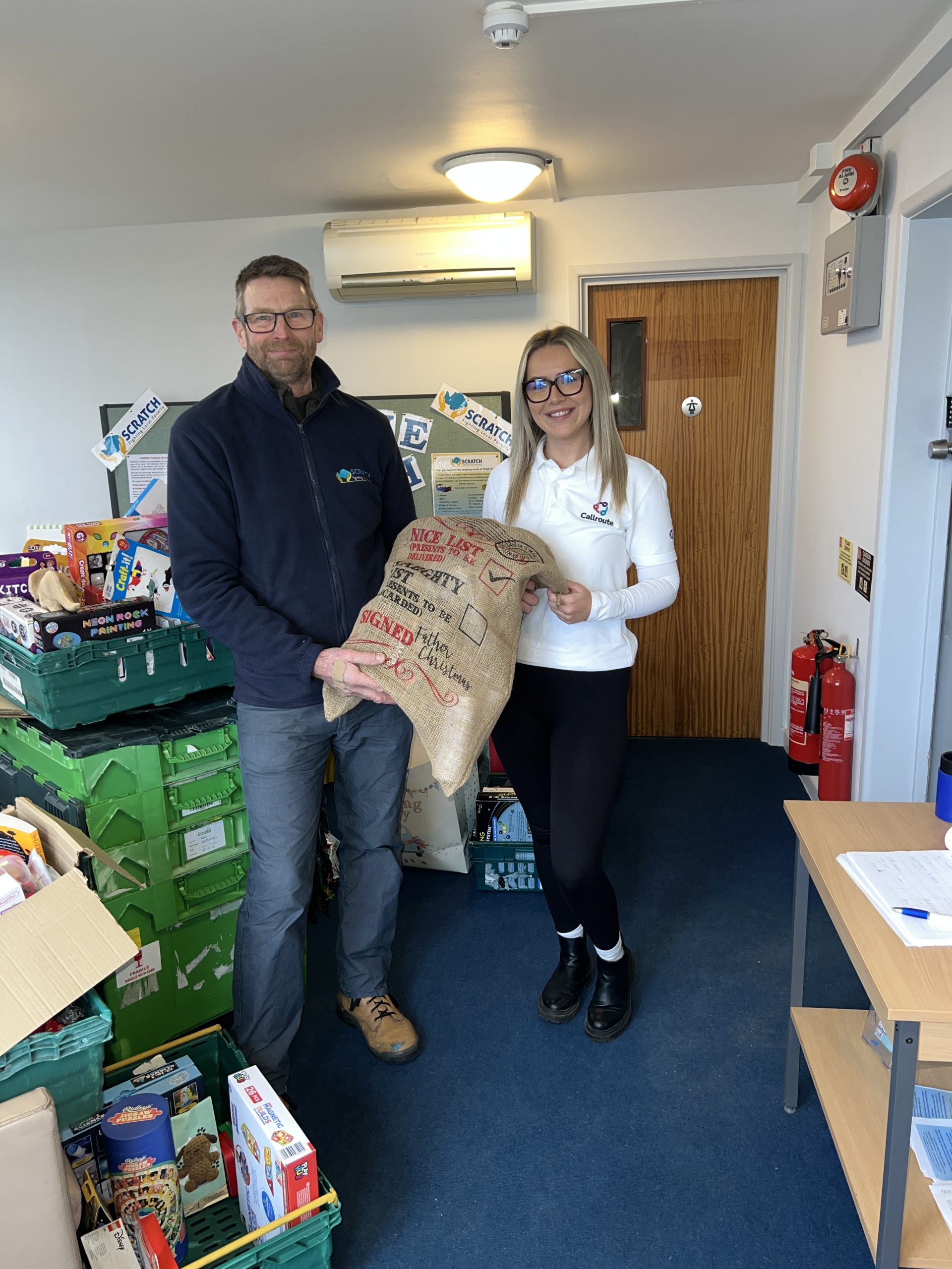 Callroute Donate To SCRATCH Southampton Charity For Christmas Complete Campaign