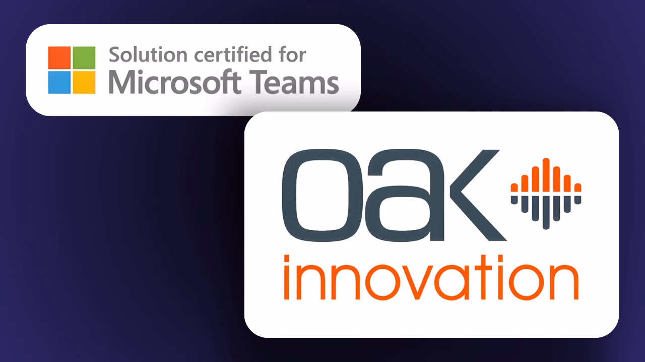 Image showing Oak Call Recording is certified for Microsoft Teams