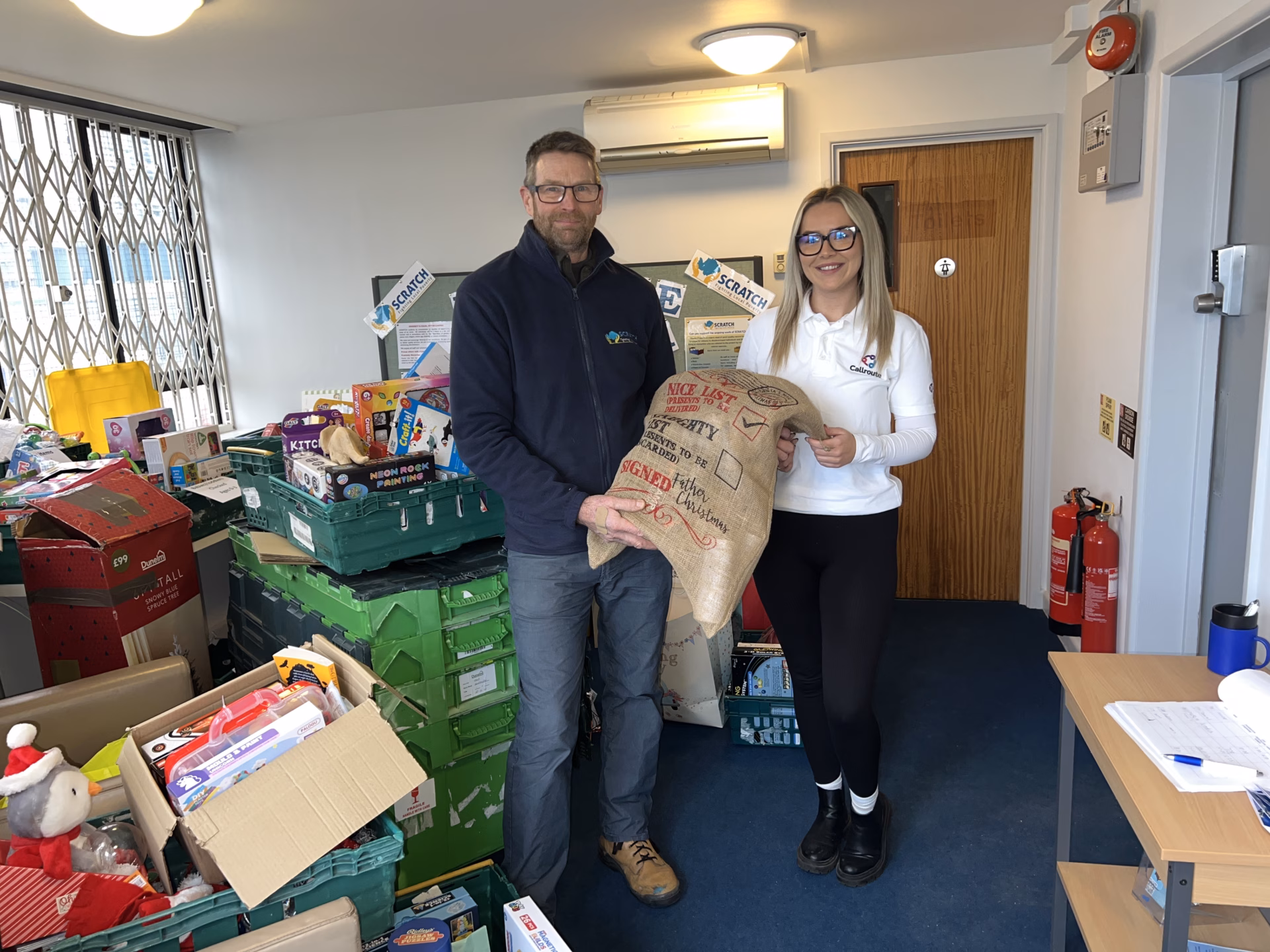 Callroute Donate To SCRATCH Southampton Charity For Christmas Complete Campaign