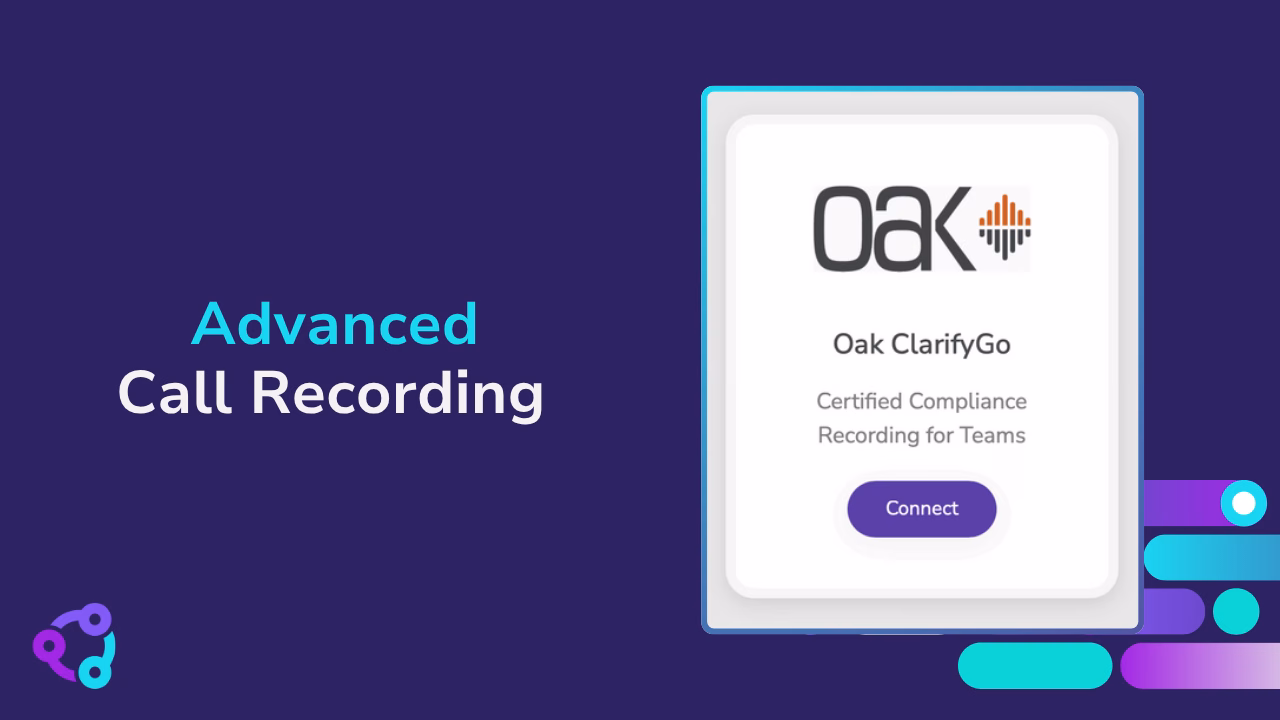 Video cover showing advanced call recording with Oak ClarifyGo.