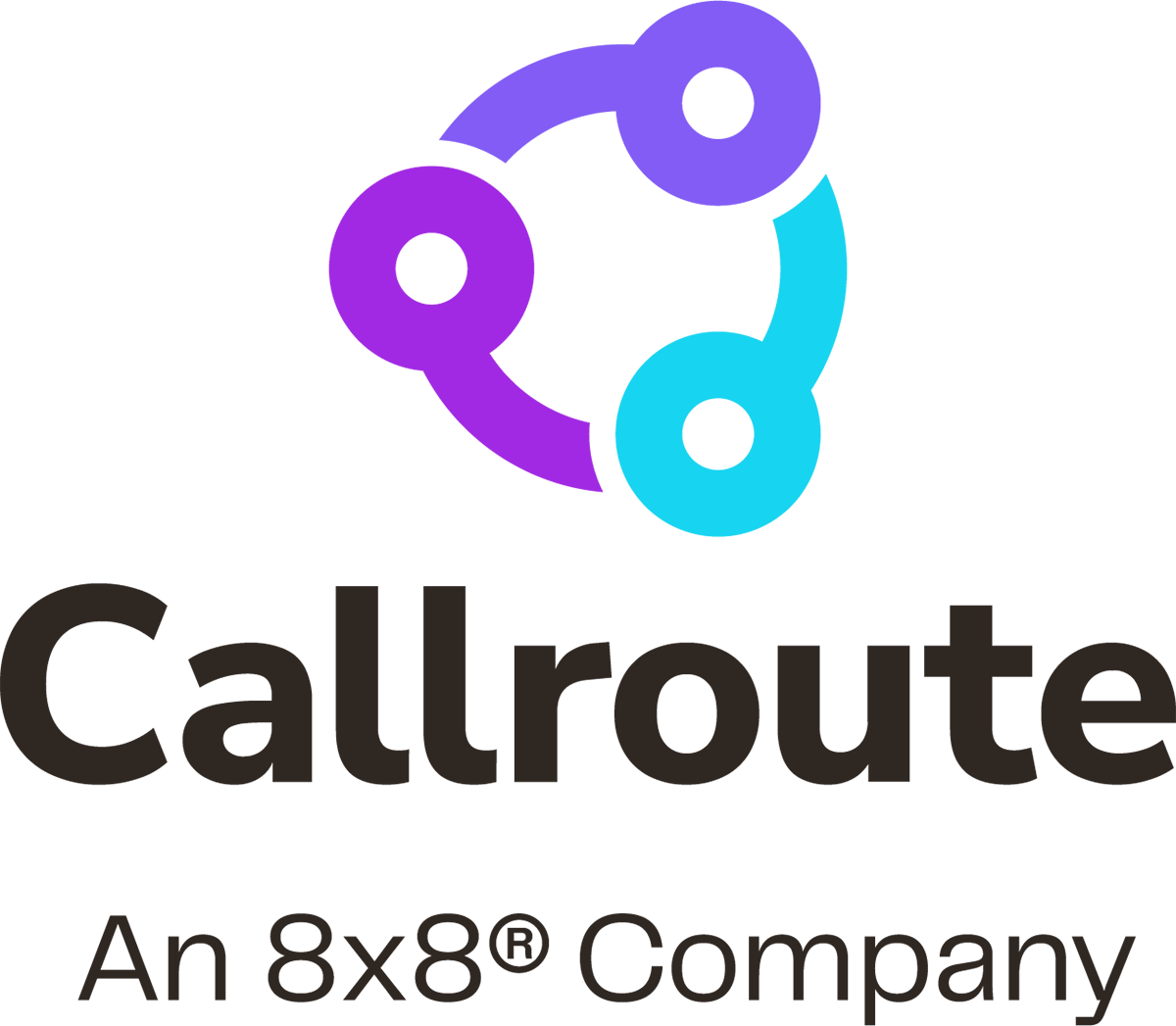 Callroute branding guidelines stacked logo.