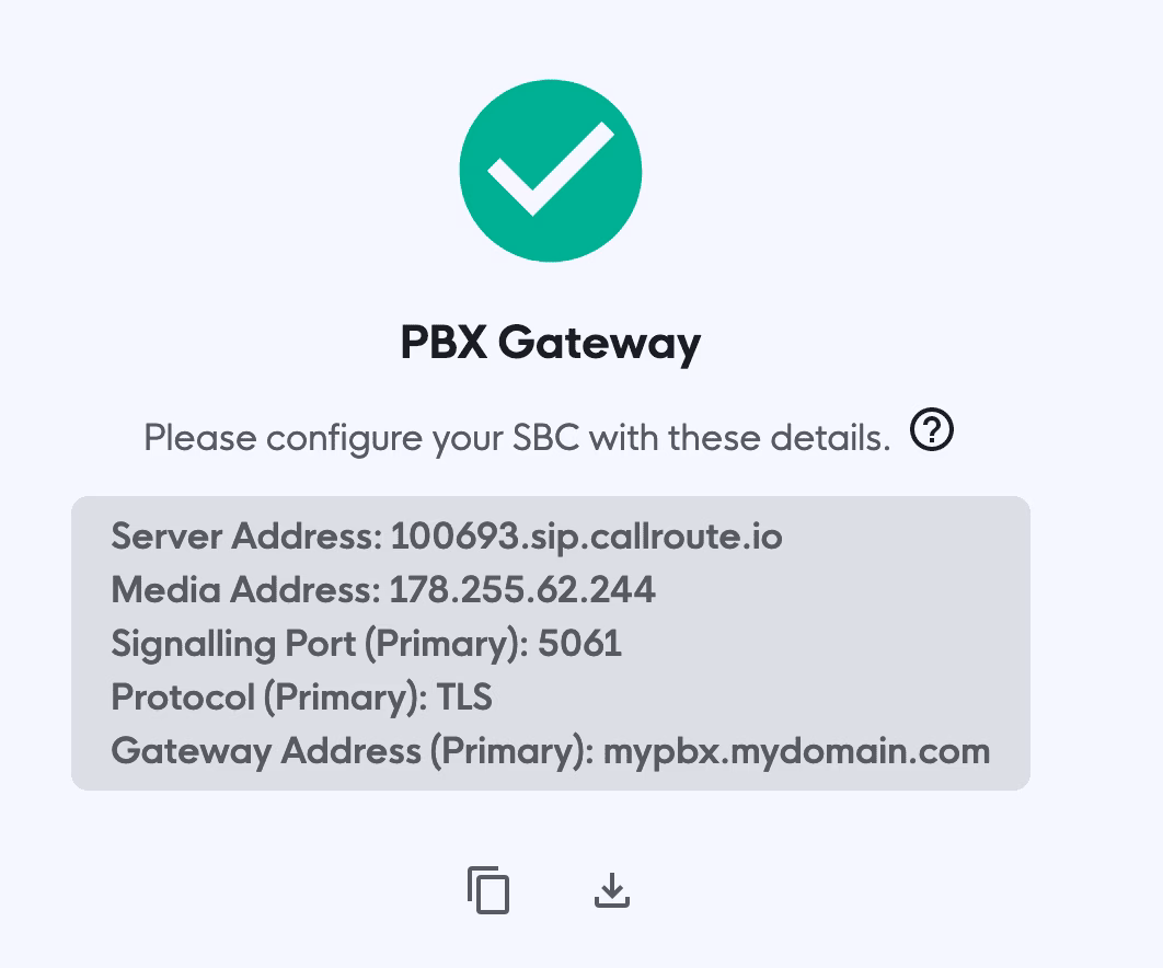 PBX gateway information overview PBX gateway information overview