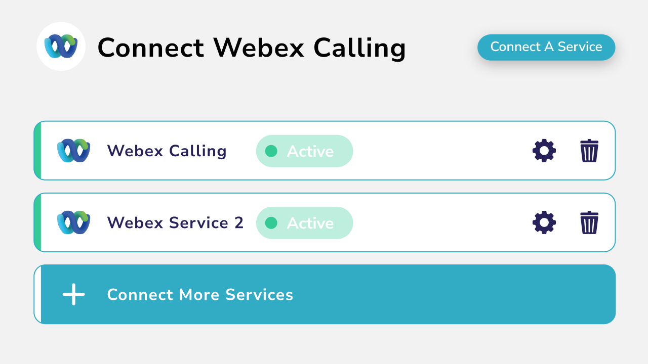 connect-webex-calling Diagram showing that you can conenct webex calling to your services.
